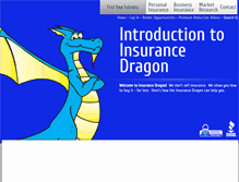 Tablet Screenshot of insurancedragon.com